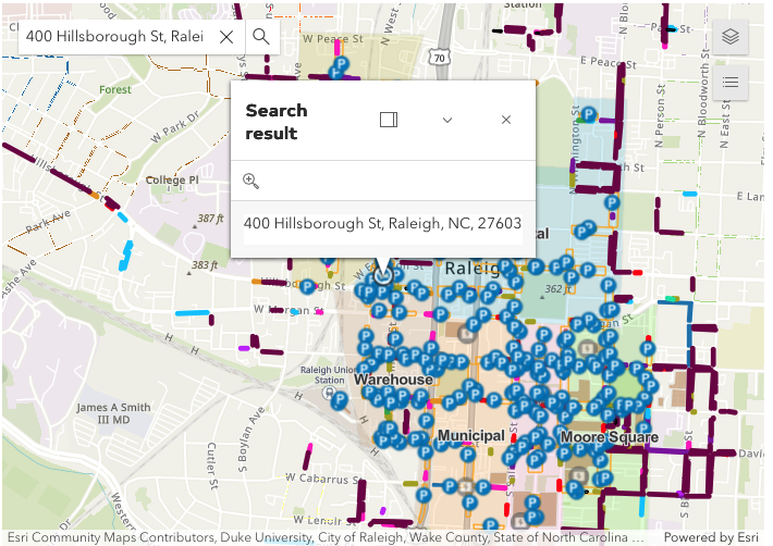 Parking Downtown Raleigh