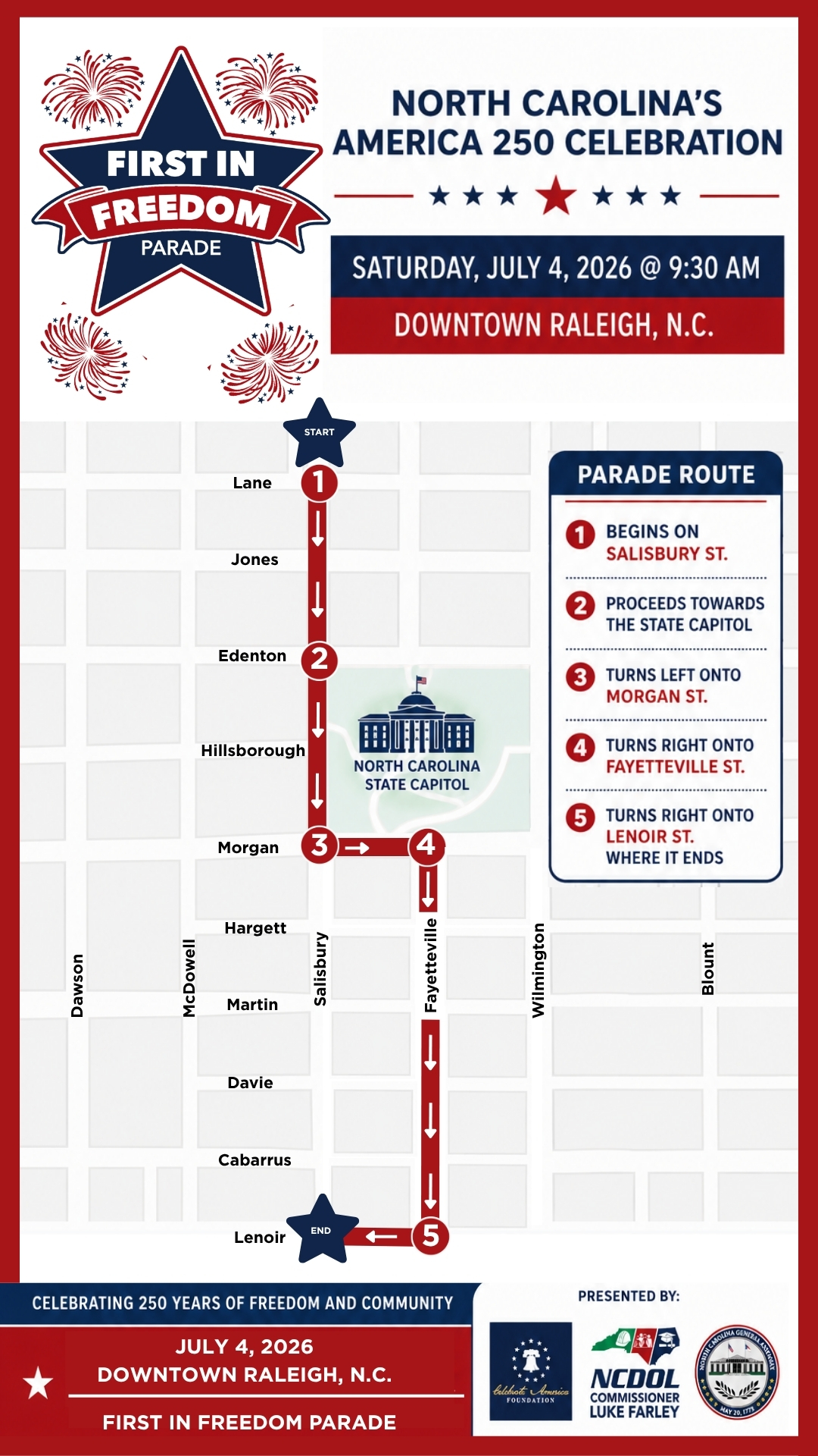 First Night Raleigh Event Map Parade Route & Map - Greater Raleigh Merchants Association